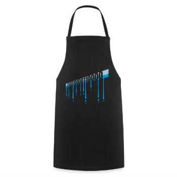 Binary Code Program Language - Cooking Apron - black - Front - AI Model Male 185 dark (185cm)