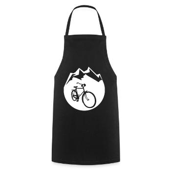 Kreis - Berg - Radfahren - (4) - Kochschürze - Schwarz - Vorne - AI Model Male 185 dark (185cm)