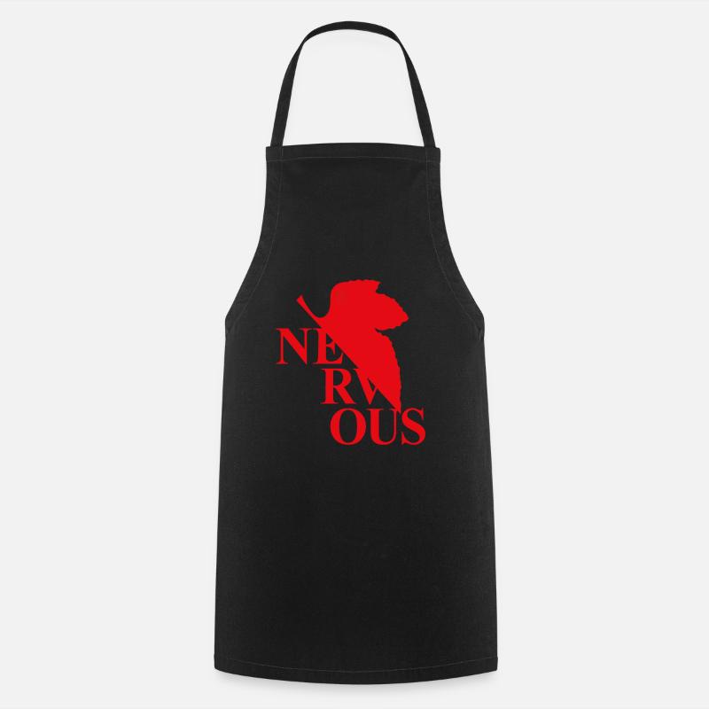 EVA NERVous Logo Parody - Cooking Apron - black