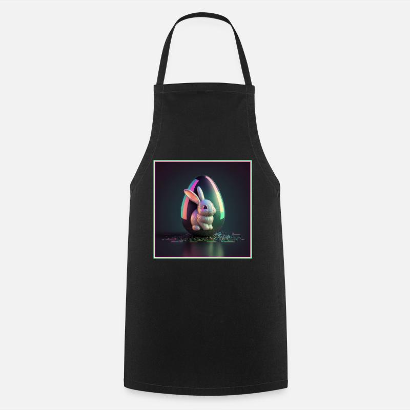 Easter 80s Style - Easter Punk - Cooking Apron - black
