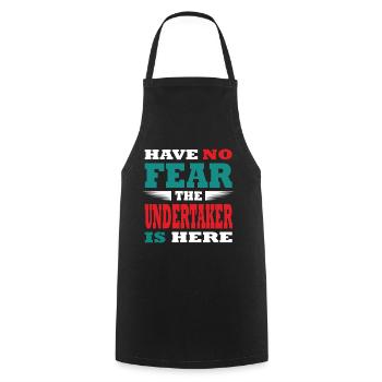 Habe no fear the Undertaker is Here - Cooking Apron - black - Front - AI Model Male 185 dark (185cm)