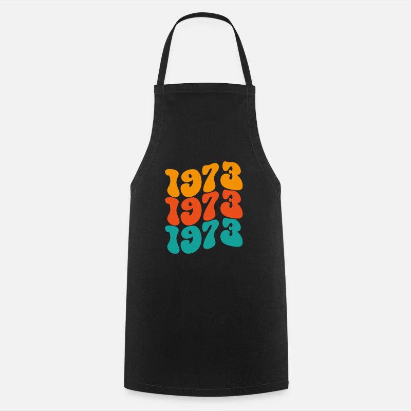Millésime 1973 - Tablier de cuisine - noir
