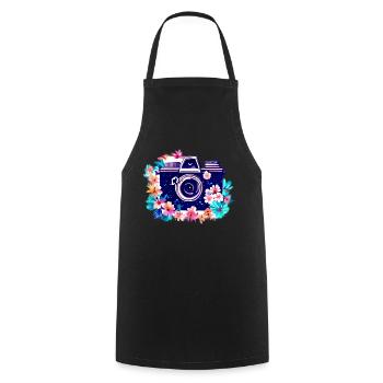Photographer Camera Funny Photographing Photographer - Cooking Apron - black - Front - AI Model Male 185 dark (185cm)