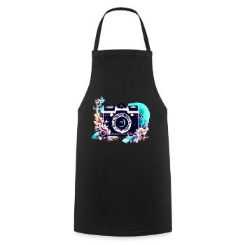 Photographer Camera Photographers Funny Photography - Cooking Apron - black - Front - AI Model Male 185 dark (185cm)