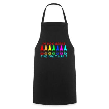 Canine Quencher - Cooking Apron - black - Front - AI Model Male 185 dark (185cm)