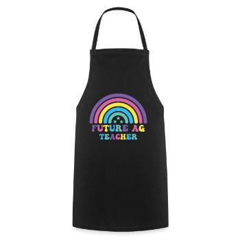 Future ag teacher - Cooking Apron - black - Front - AI Model Male 185 dark (185cm)