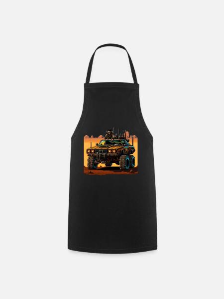 Road Trip post-apocalyptique - Tablier de cuisine - noir