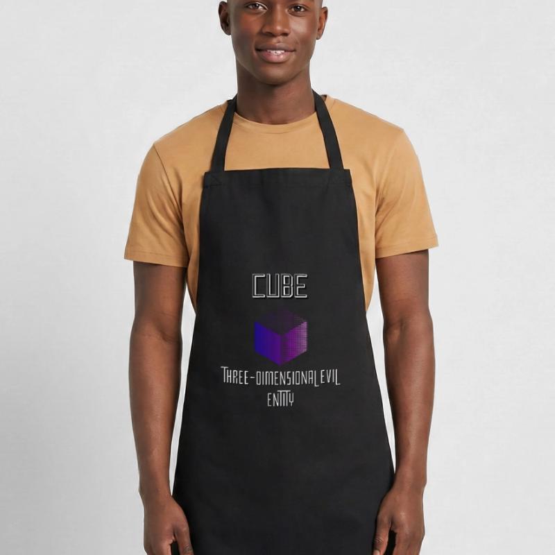 Cube Three dimensional evil entity Cooking Apron