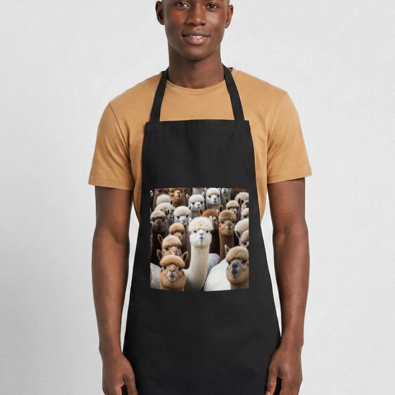 Alpacas Pattern Cooking Apron