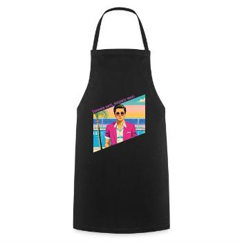 Summer days, business ways - Cooking Apron - black - Front - AI Model Male 185 dark (185cm)
