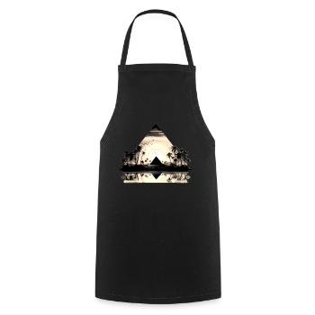 Egypt Egypt Isis Pharaohs Pharaoh Pyramid Africa - Cooking Apron - black - Front - AI Model Male 185 dark (185cm)