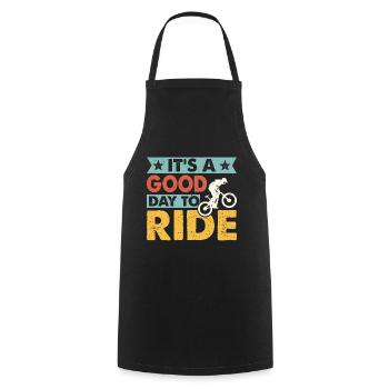 Bicycle Cycling Road Bike MTB Mountain Bike - Cooking Apron - black - Front - AI Model Male 185 dark (185cm)