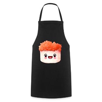 Sushi - Cooking Apron - black - Front - AI Model Male 185 dark (185cm)