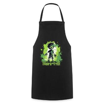 Zombie Halloween Kid Trick or Treat - Tablier de cuisine - noir - Devant - AI Model Male 185 dark (185cm)