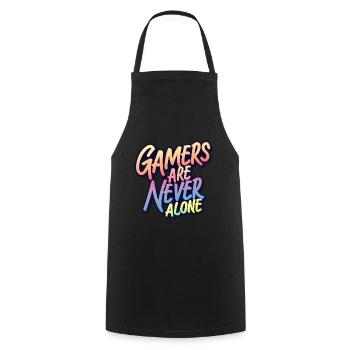 Gamers Design in Graffiti Style - Kochschürze - Schwarz - Vorne - AI Model Male 185 dark (185cm)