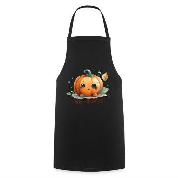 Happy Halloween - Kids - Kochschürze - Schwarz - Vorne - AI Model Male 185 dark (185cm)