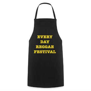 EveryDayReggaeFestival - Cooking Apron - black - Front - AI Model Male 185 dark (185cm)