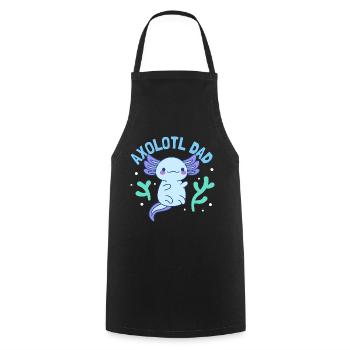 Axolotl Dad Design für Axolotl-Liebhaber - Kochschürze - Schwarz - Vorne - AI Model Male 185 dark (185cm)