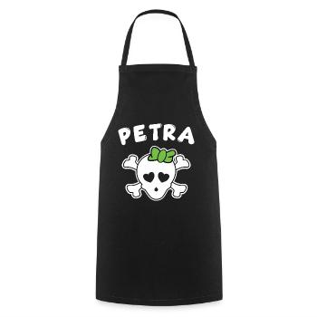 Piratin Petra Design für Mädchen und Frauen - Kochschürze - Schwarz - Vorne - AI Model Male 185 dark (185cm)