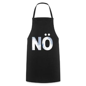 NO. One shirt, one word. - Cooking Apron - black - Front - AI Model Male 185 dark (185cm)