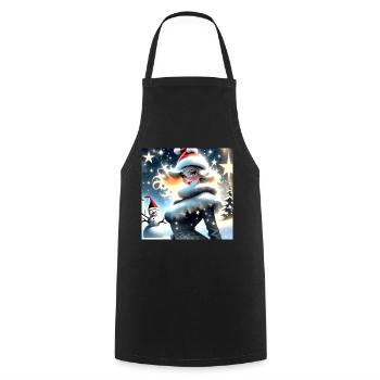 Joyeux Noel #7 - Tablier de cuisine - noir - Devant - AI Model Male 185 dark (185cm)