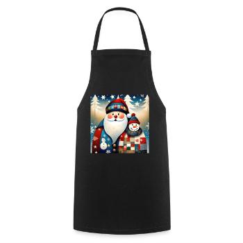 Merry Christmas #16 - Tablier de cuisine - noir - Devant - AI Model Male 185 dark (185cm)