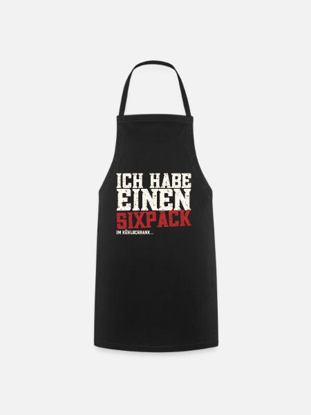 Ich habe einen Sixpack - Kochschürze - Schwarz