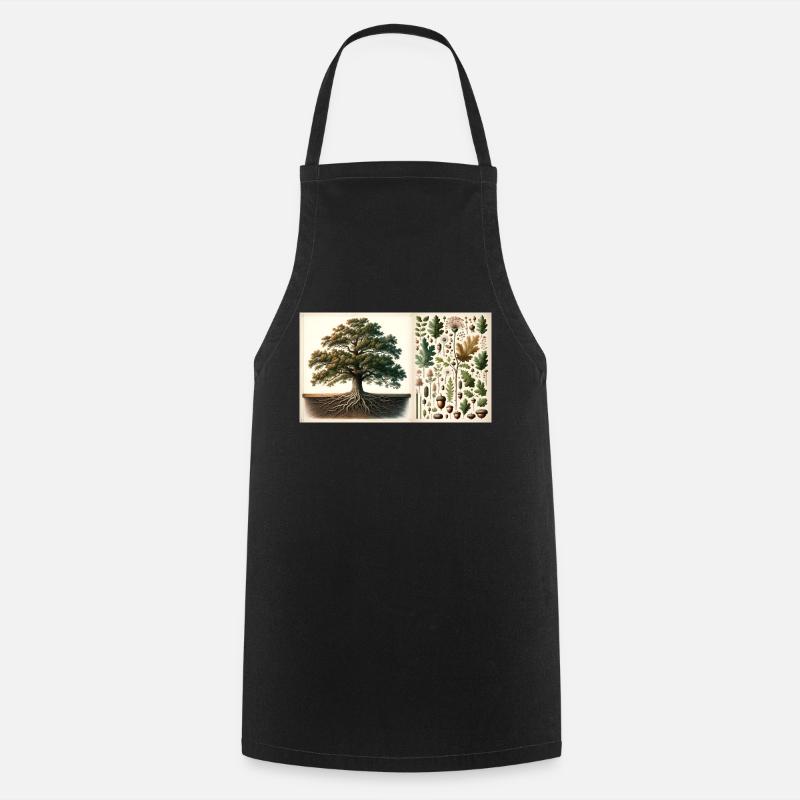 Chêne Botanique - Tablier de cuisine - noir