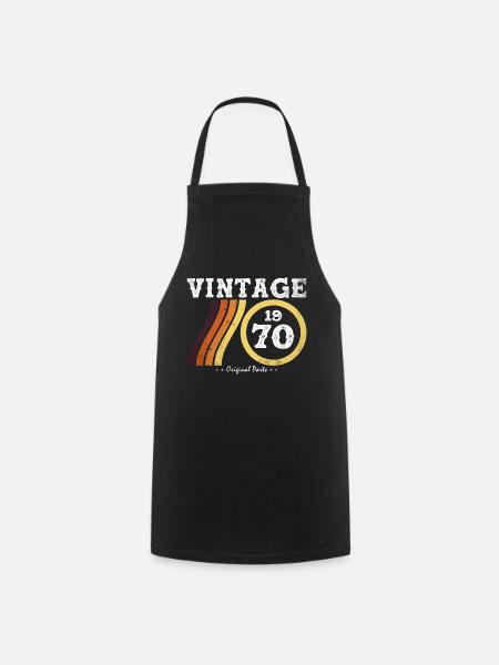 Millésime 1970 - Classique Édition Limitée Rétro 54 - Tablier de cuisine - noir