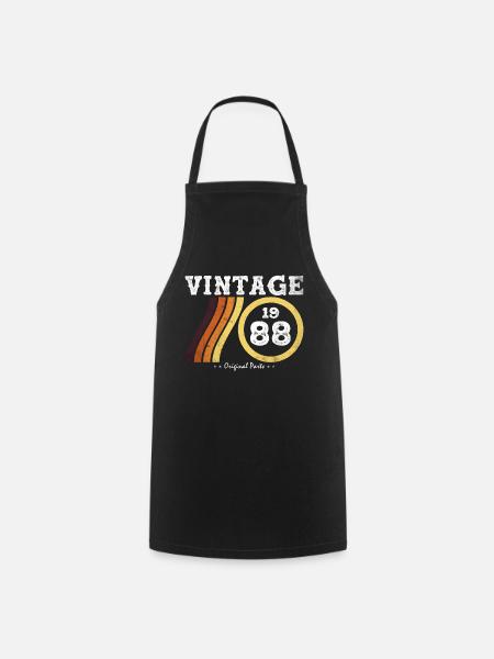 Classic Vintage 1988 - Edition Limitée Retro 36 - Tablier de cuisine - noir