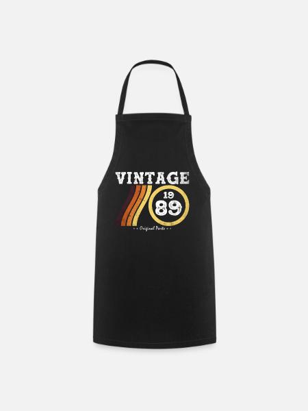 Vintage 1989 Édition Limitée Classique Rétro 35 - Tablier de cuisine - noir