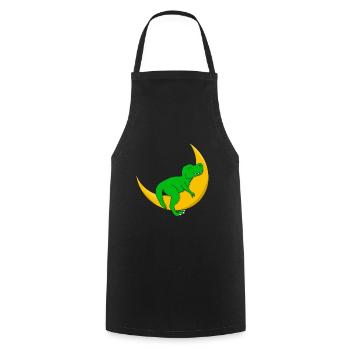 Dino Kid T-Rex Baby Sleep Shirt Dinosaur - Cooking Apron - black - Front - AI Model Male 185 dark (185cm)