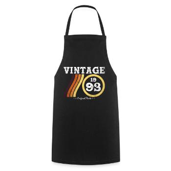 Classic Vintage 1993 - Limited Edition Retro 31 - Cooking Apron - black - Front - AI Model Male 185 dark (185cm)