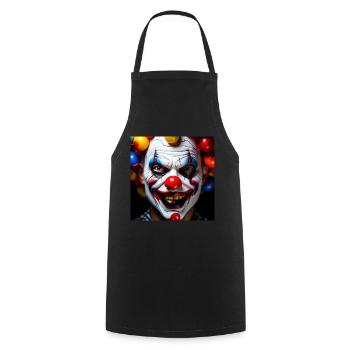 Clown - Cooking Apron - black - Front - AI Model Male 185 dark (185cm)