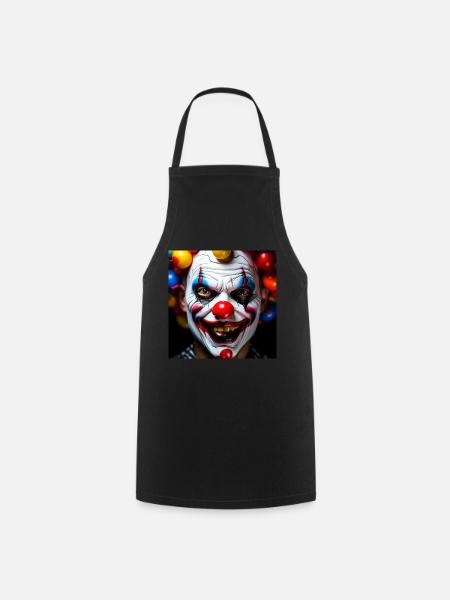 Clown - Kochschürze - Schwarz