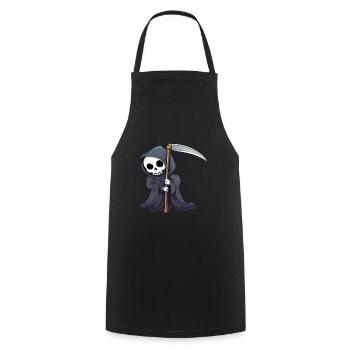 The Grim Reaper - Cooking Apron - black - Front - AI Model Male 185 dark (185cm)