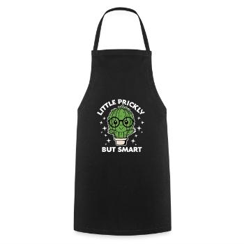 Cute Cactus Little Prickly But Smart - Cooking Apron - black - Front - AI Model Male 185 dark (185cm)