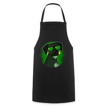 Îles Cocos - Tablier de cuisine - noir - Devant - AI Model Male 185 dark (185cm)