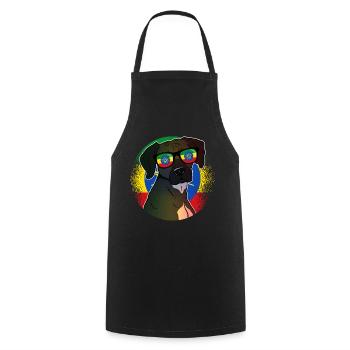 Ethiopia - Cooking Apron - black - Front - AI Model Male 185 dark (185cm)