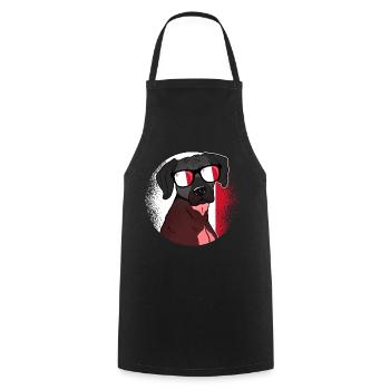 Malta - Cooking Apron - black - Front - AI Model Male 185 dark (185cm)