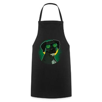 Mauritania - Cooking Apron - black - Front - AI Model Male 185 dark (185cm)