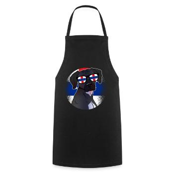 Netherlands Antilles - Cooking Apron - black - Front - AI Model Male 185 dark (185cm)