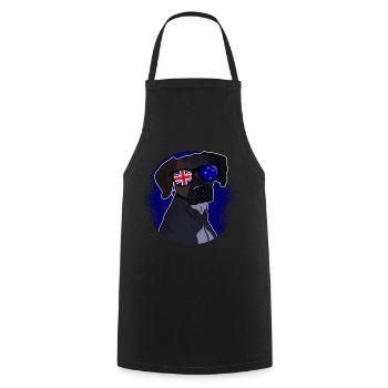 Nouvelle Zélande - Tablier de cuisine - noir - Devant - AI Model Male 185 dark (185cm)
