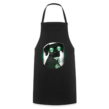 Norfolk Island - Cooking Apron - black - Front - AI Model Male 185 dark (185cm)