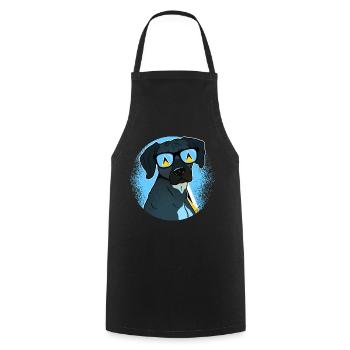 Saint Lucia - Cooking Apron - black - Front - AI Model Male 185 dark (185cm)