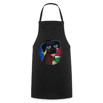 South Sudan - Cooking Apron - black - Front - AI Model Male 185 dark (185cm)