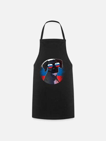 Slovénie - Tablier de cuisine - noir