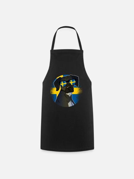 Suède - Tablier de cuisine - noir
