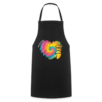 Mental Health Matters - Semicolon Mental Health - Cooking Apron - black - Front - AI Model Male 185 dark (185cm)