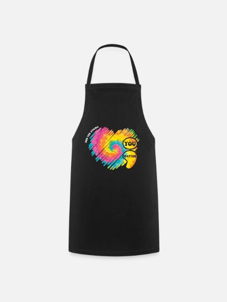 Mental Health Matters - Semicolon Mental Health - Cooking Apron - black